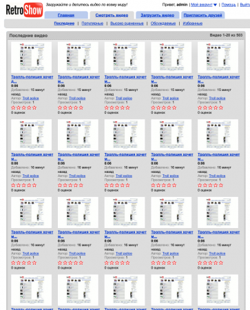 Спамер на RetroShow снова активизировался